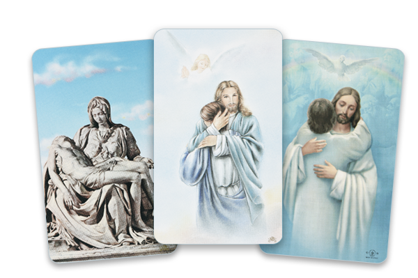 Christ funeral card